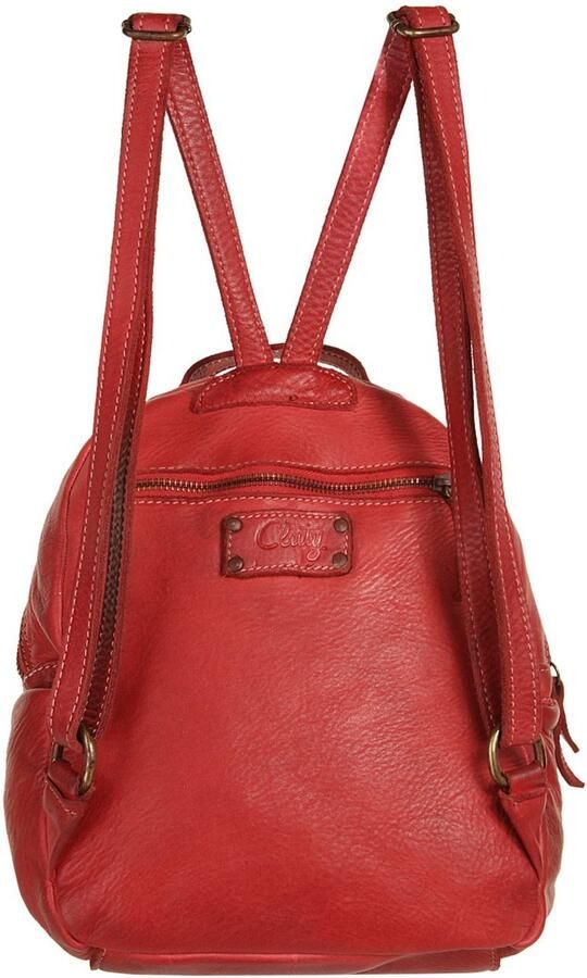 Cluty Rugzak echt leer made in italy - Foto 5