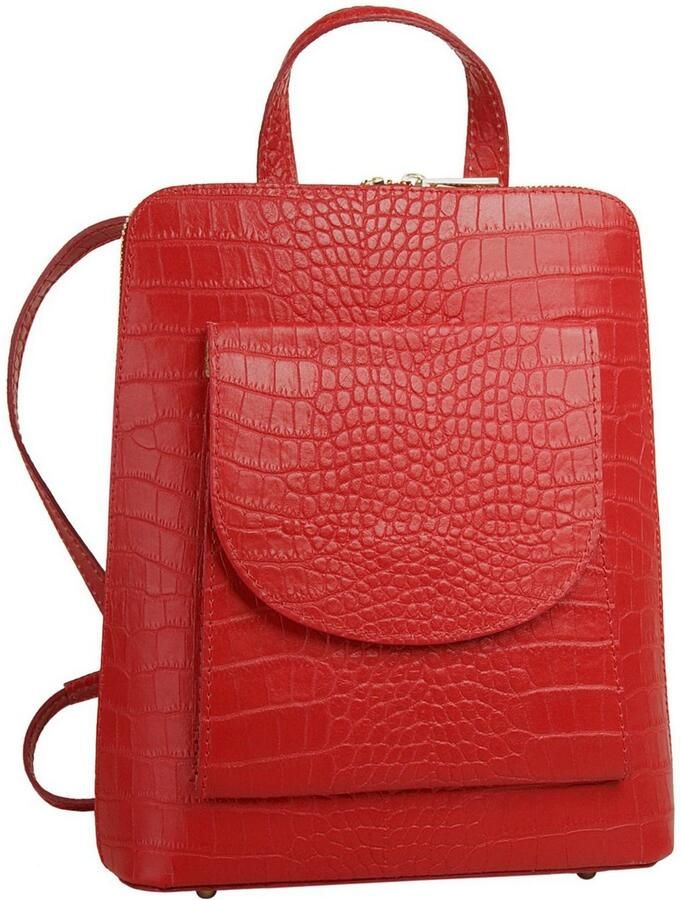 Cluty Rugzak echt leer made in italy - Foto 3