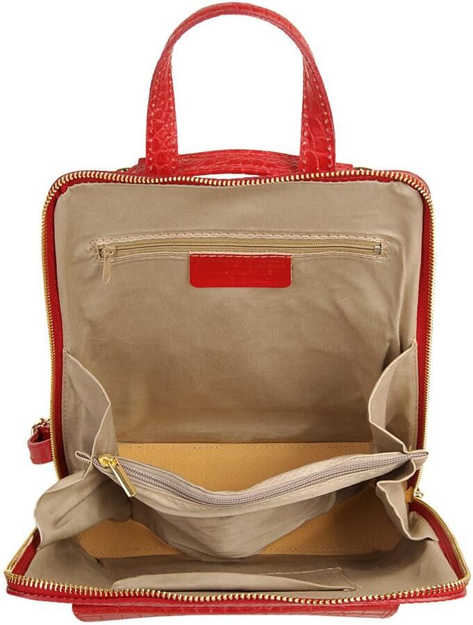 Cluty Rugzak echt leer made in italy - Foto 4