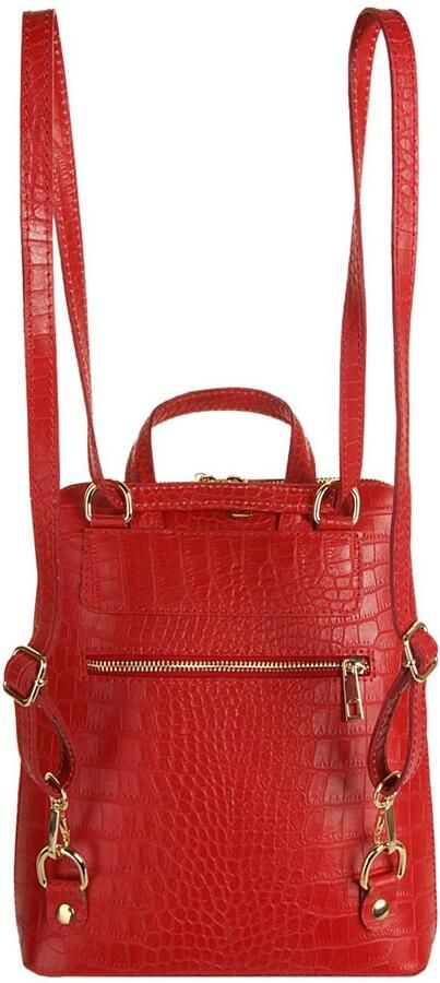 Cluty Rugzak echt leer made in italy - Foto 7