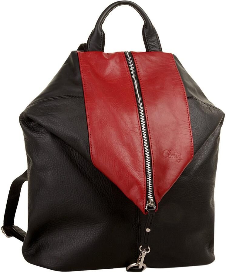 Cluty Rugzak echt leer made in italy - Foto 2