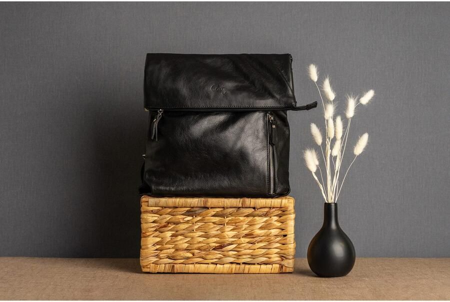 Cluty Rugzak echt leer made in italy - Foto 6