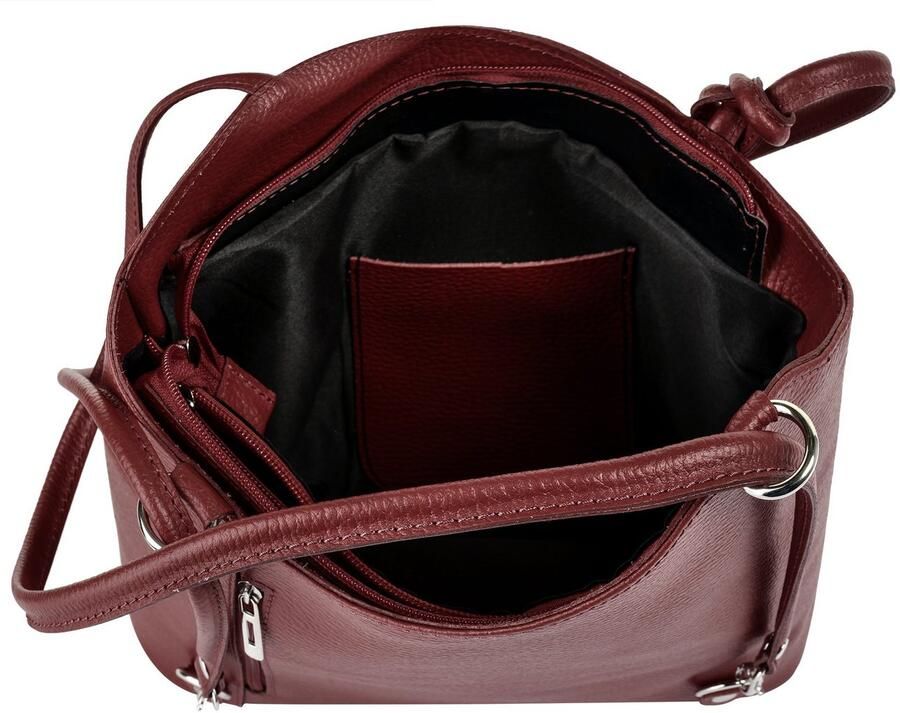 Cluty Rugzak echt leer made in italy - Foto 3