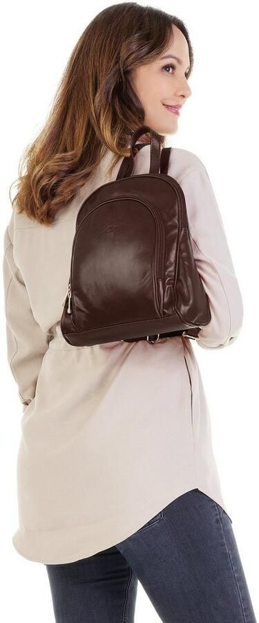 Cluty Rugzak echt leer made in italy - Foto 6