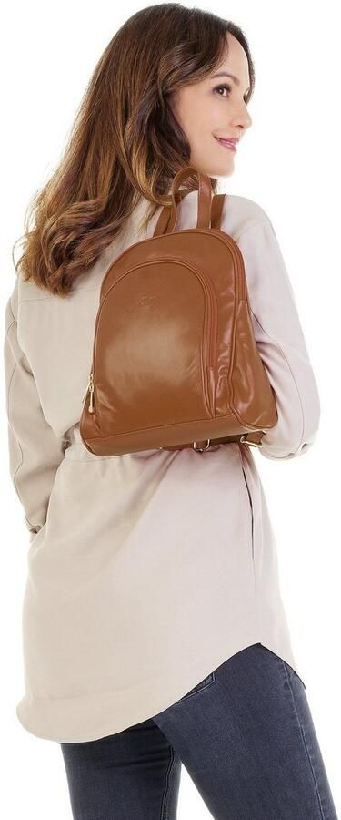 Cluty Rugzak echt leer made in italy - Foto 6