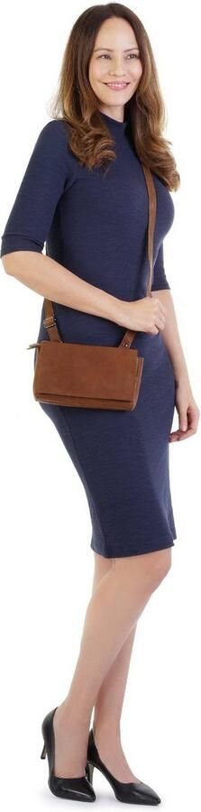 Cluty Schoudertas echt leder - Foto 6