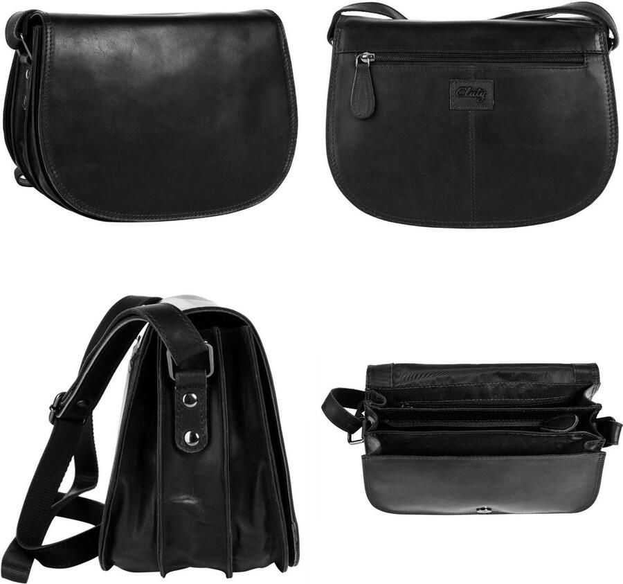 Cluty Schoudertas echt leder