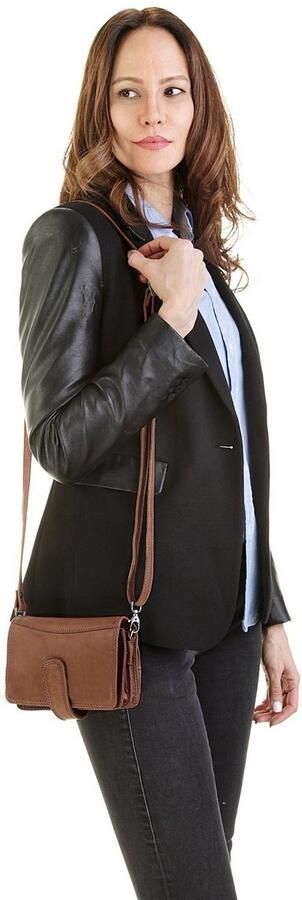 Cluty Schoudertas echt leder - Foto 5