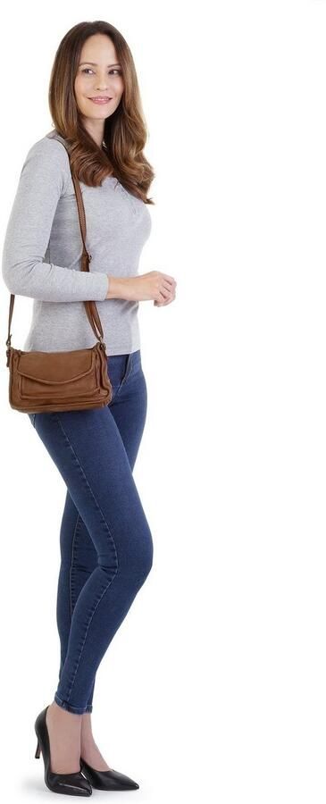 Cluty Schoudertas echt leer made in italy - Foto 6