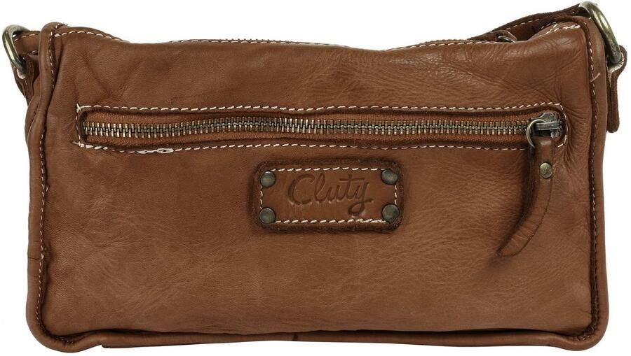 Cluty Schoudertas echt leer made in italy - Foto 3