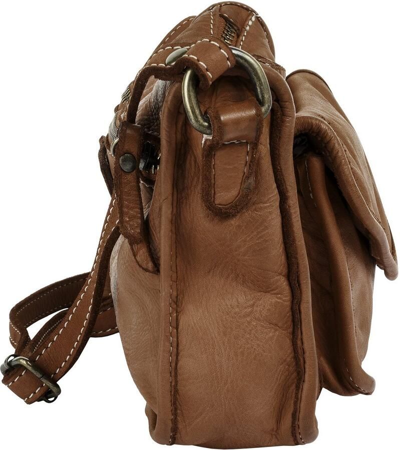 Cluty Schoudertas echt leer made in italy