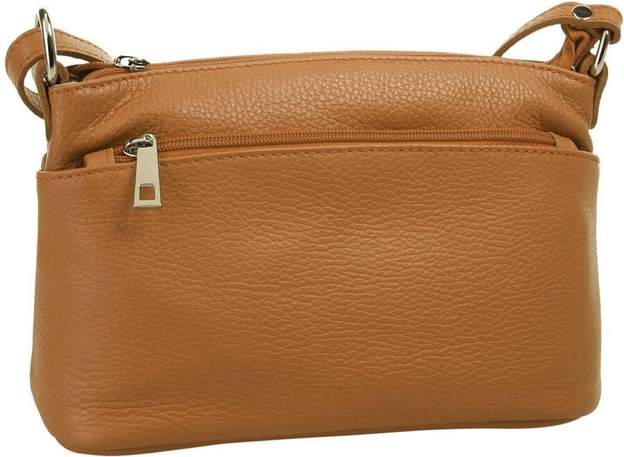 Cluty Schoudertas echt leer made in italy