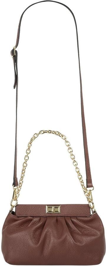 Cluty Schoudertas echt leer made in italy - Foto 7