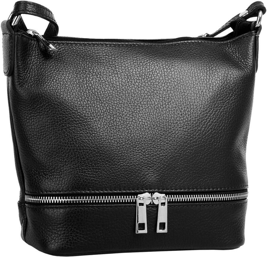 Cluty Schoudertas echt leer made in italy