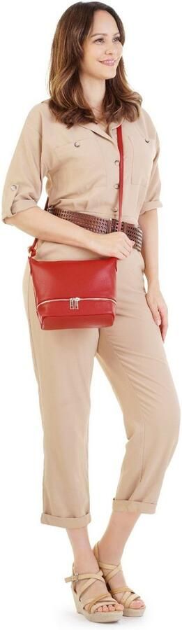 Cluty Schoudertas echt leer made in italy - Foto 5