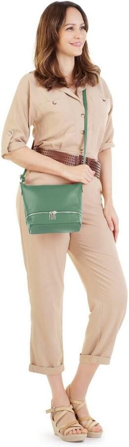 Cluty Schoudertas echt leer made in italy - Foto 6