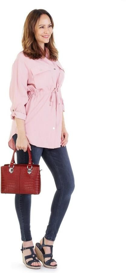 Cluty Schoudertas echt leer made in italy - Foto 2