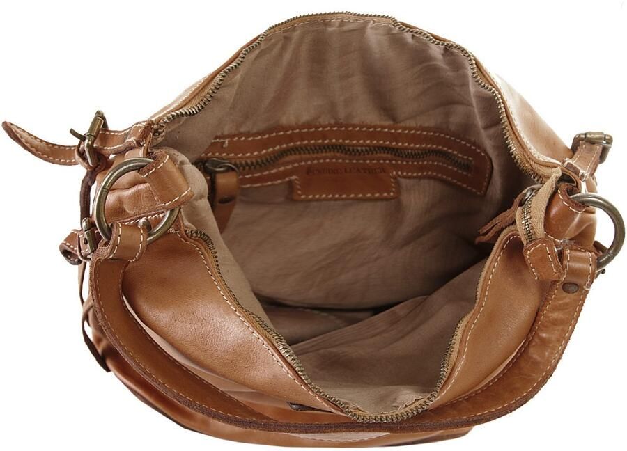 Cluty Schoudertas echt leer made in italy