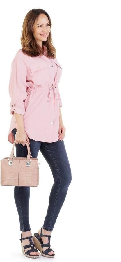 Cluty Schoudertas echt leer made in italy - Foto 2