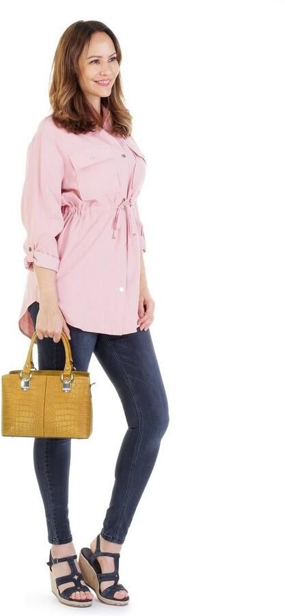 Cluty Schoudertas echt leer made in italy - Foto 2