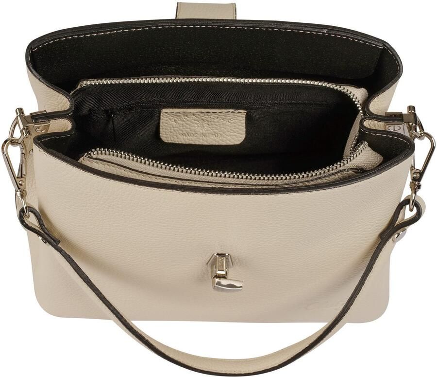 Cluty Schoudertas echt leer made in italy