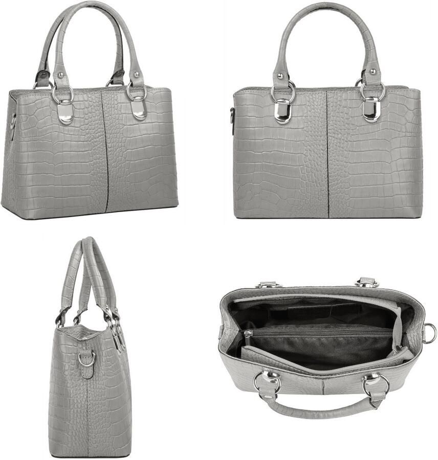 Cluty Schoudertas echt leer made in italy