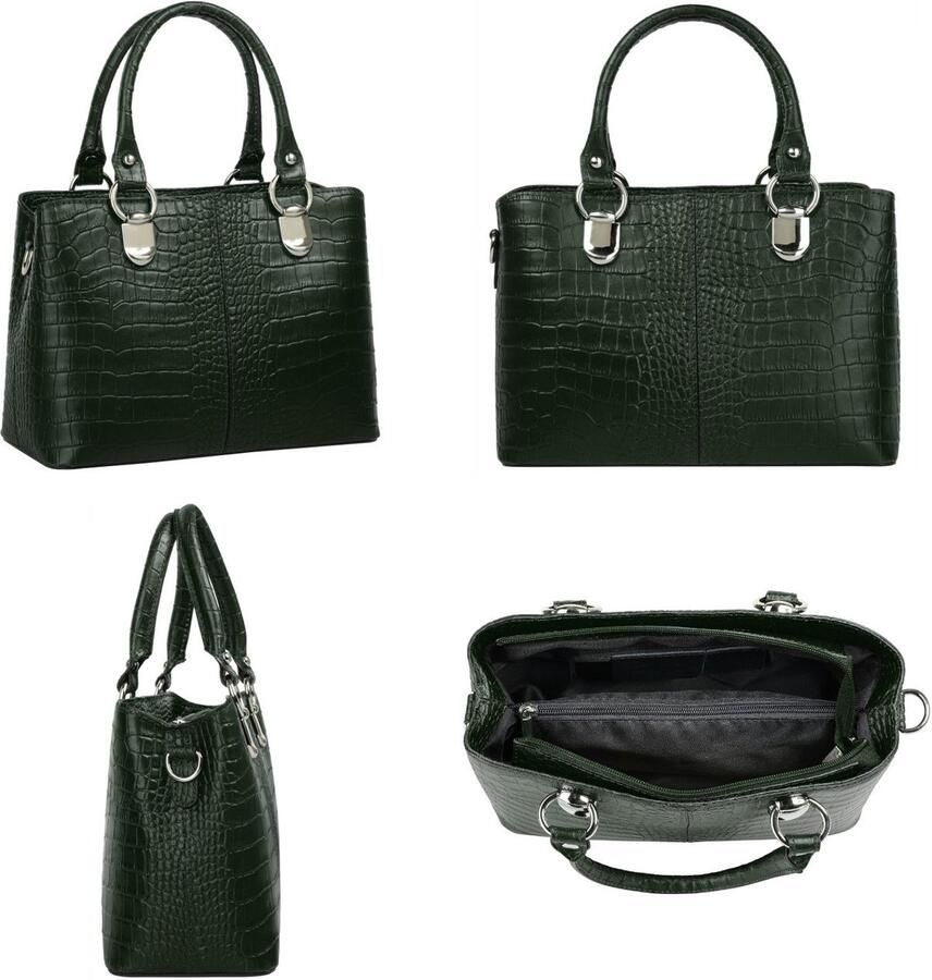 Cluty Schoudertas echt leer made in italy