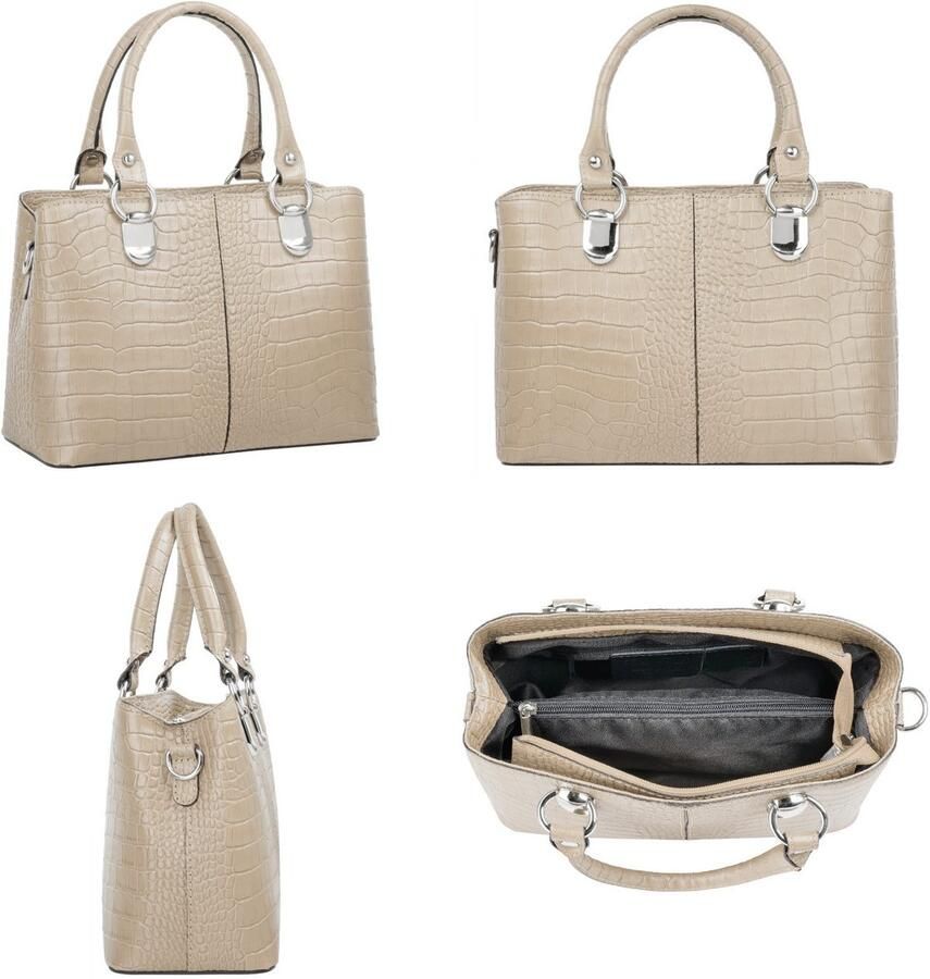 Cluty Schoudertas echt leer made in italy