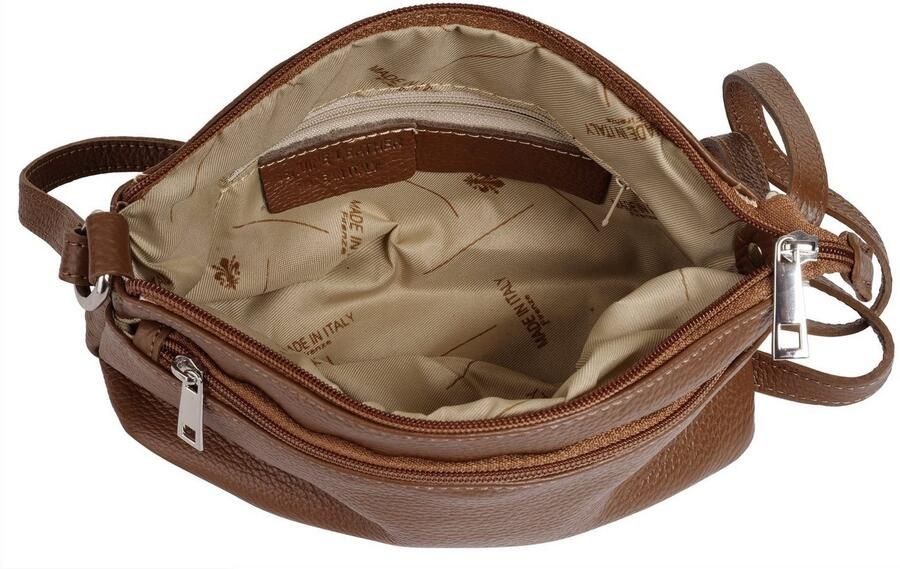 Cluty Schoudertas echt leer made in italy - Foto 4