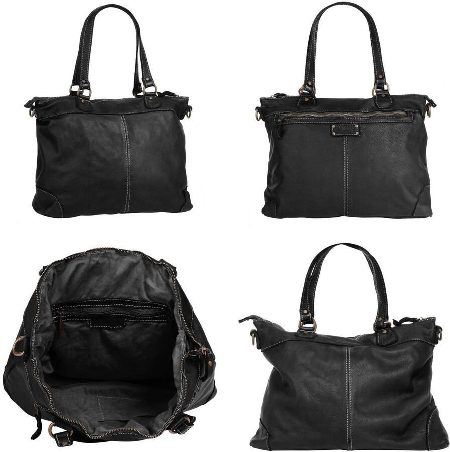 Cluty Shopper echt leer made in italy