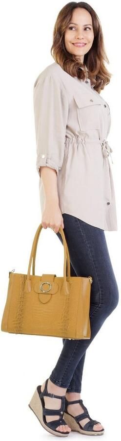 Cluty Shopper echt leer made in italy - Foto 7