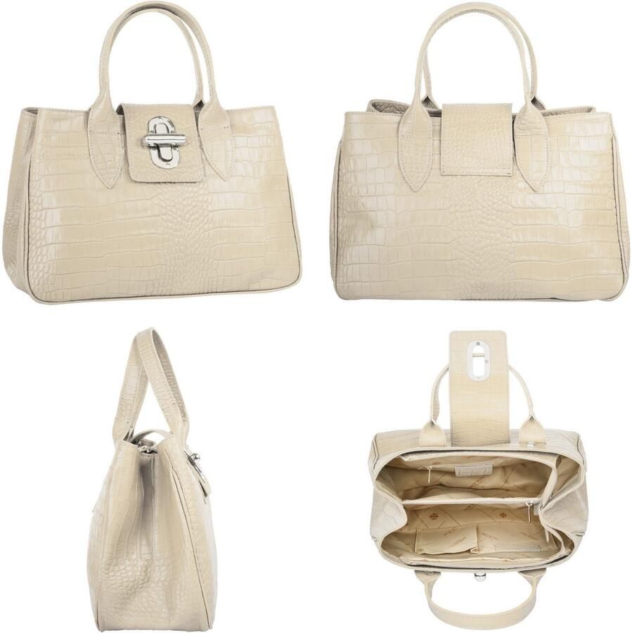 Cluty Tas echt leer made in italy (1-delig)