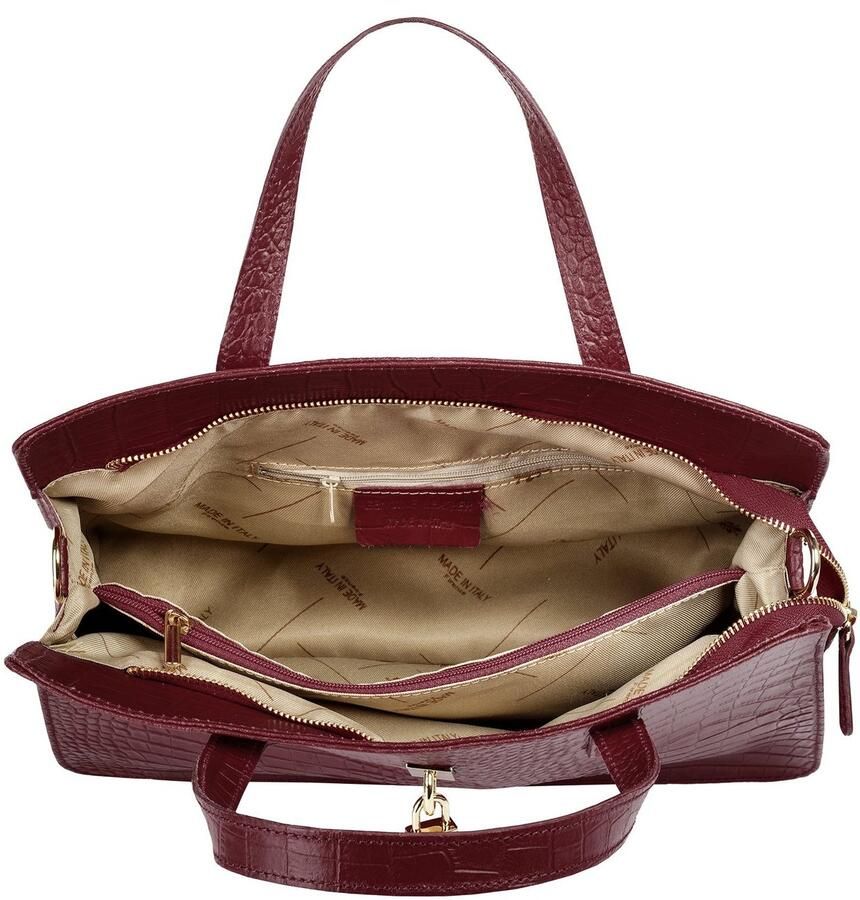 Cluty Tas echt leer made in italy