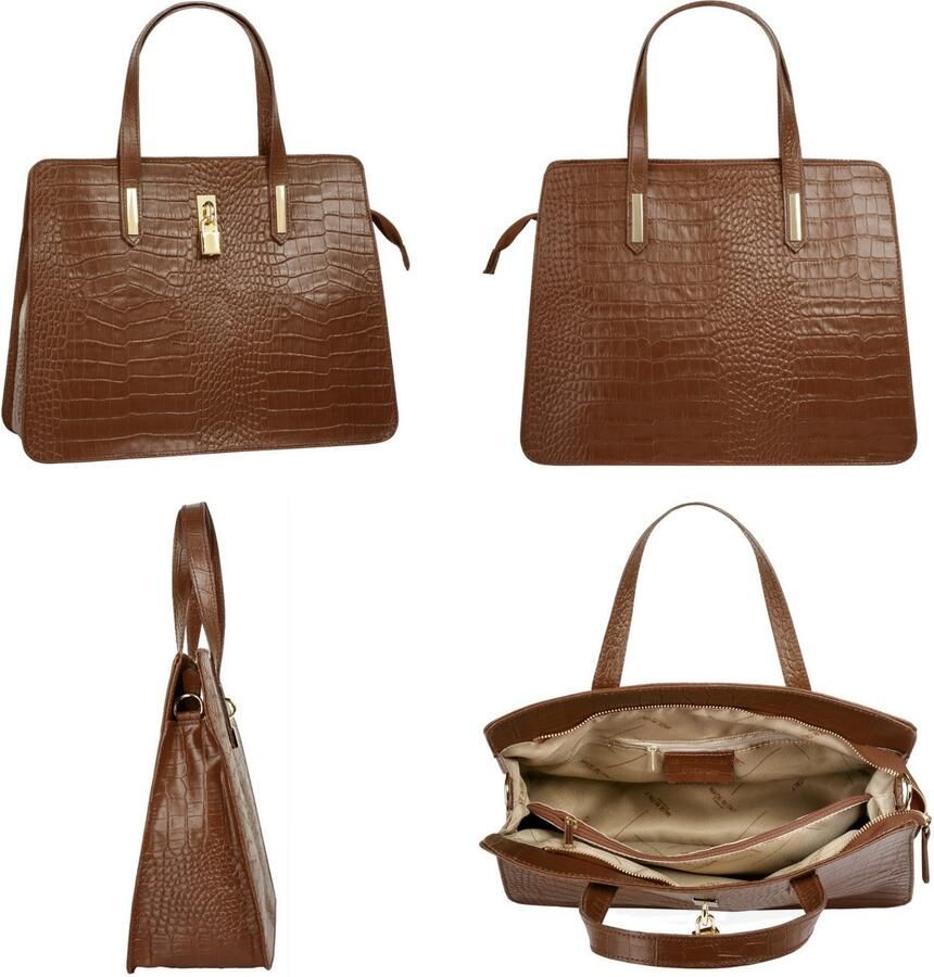 Cluty Tas echt leer made in italy - Foto 2