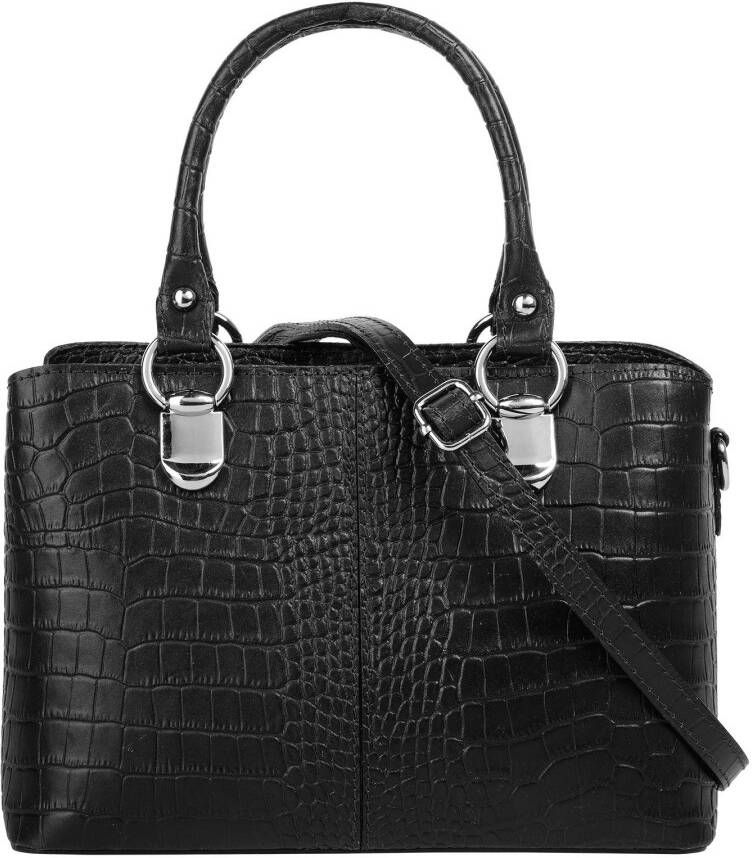 Cluty Schoudertas echt leer made in italy