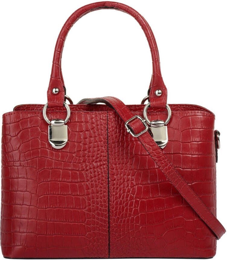Cluty Schoudertas echt leer made in italy