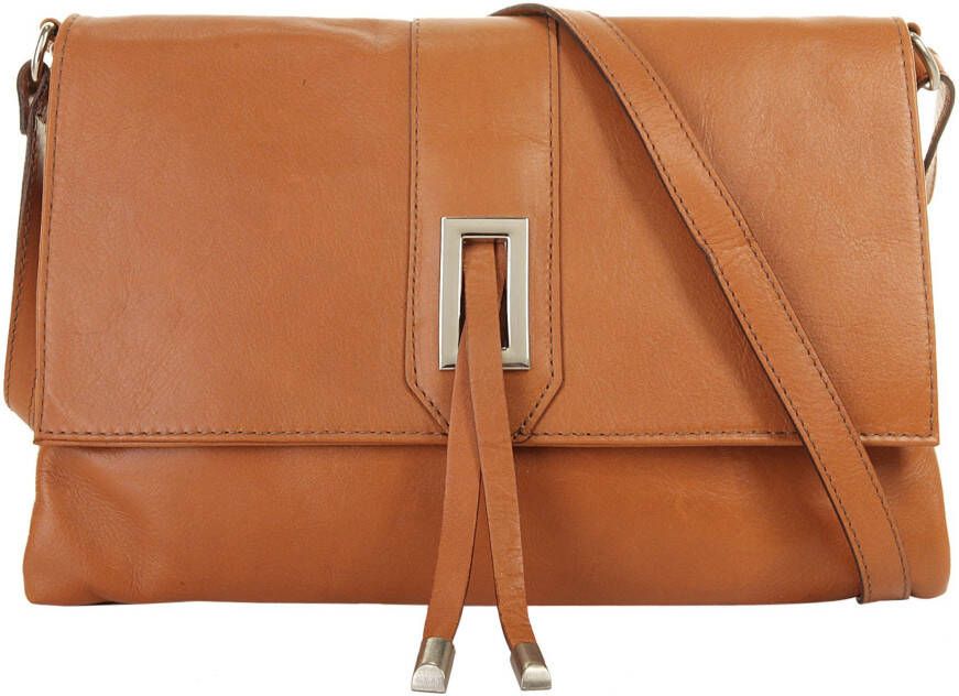 Cluty Schoudertas echt leer made in italy