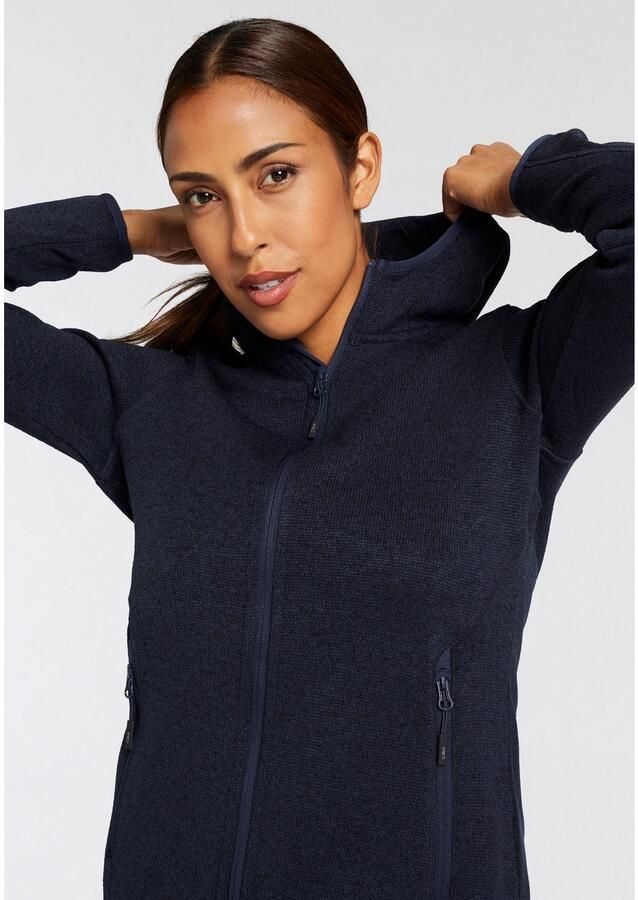 CMP Gebreid fleecejack KNITTED MELANGE HOODY WOMAN HOODY (1 stuk) - Foto 2