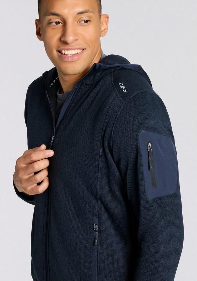 CMP Gebreid fleecejack MAN JACKET FIX HOOD (1 stuk) - Foto 3
