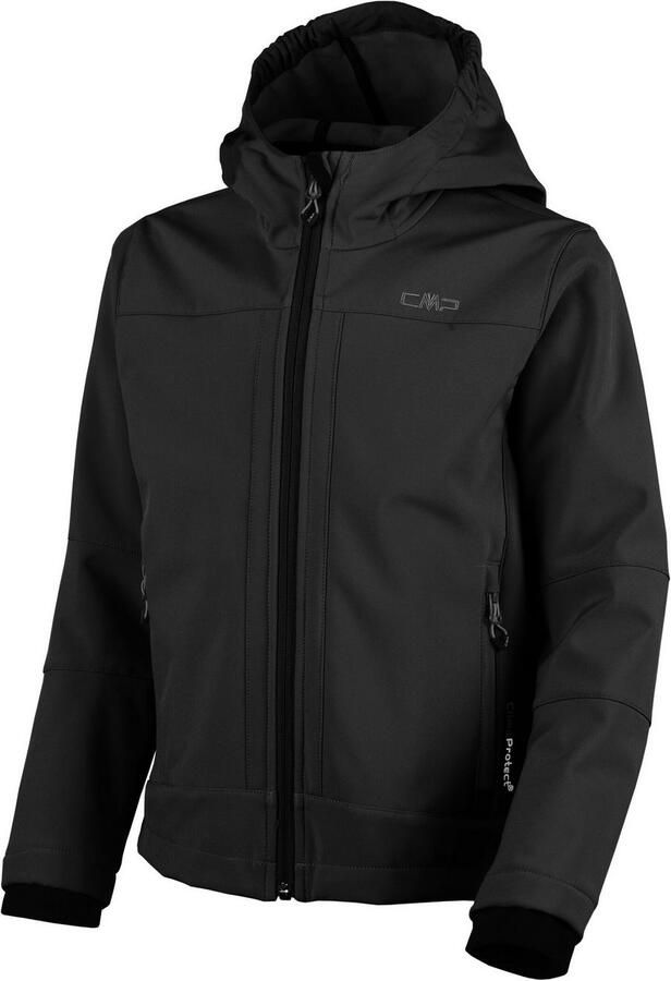 CMP Softshell-jack KID SOFTSHELL JACKET FIX HOOD voor kinderen Ade d & warmte-isolerend & waterafstotend & voor kinderen (1 stuk)