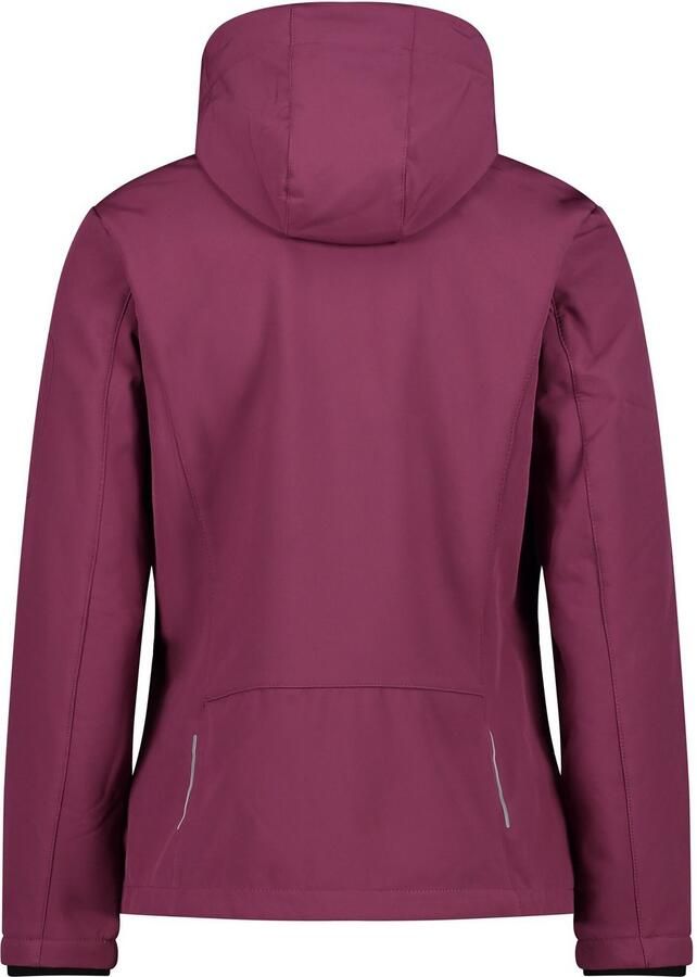 CMP Softshell-jack WOMAN JACKET ZIP HOOD Verwarmend & wind- & waterafstotend overgangsjas (1 stuk)