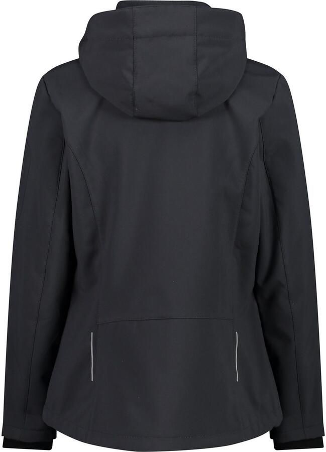 CMP Softshell-jack WOMAN JACKET ZIP HOOD Verwarmend & wind- & waterafstotend overgangsjas (1 stuk)