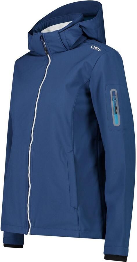 CMP Softshell-jack WOMAN JACKET ZIP HOOD Verwarmend & wind- & waterafstotend overgangsjas (1 stuk) - Foto 4