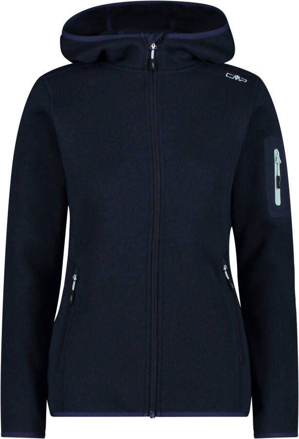 CMP Gebreid fleecejack KNITTED MELANGE HOODY WOMAN HOODY (1 stuk)