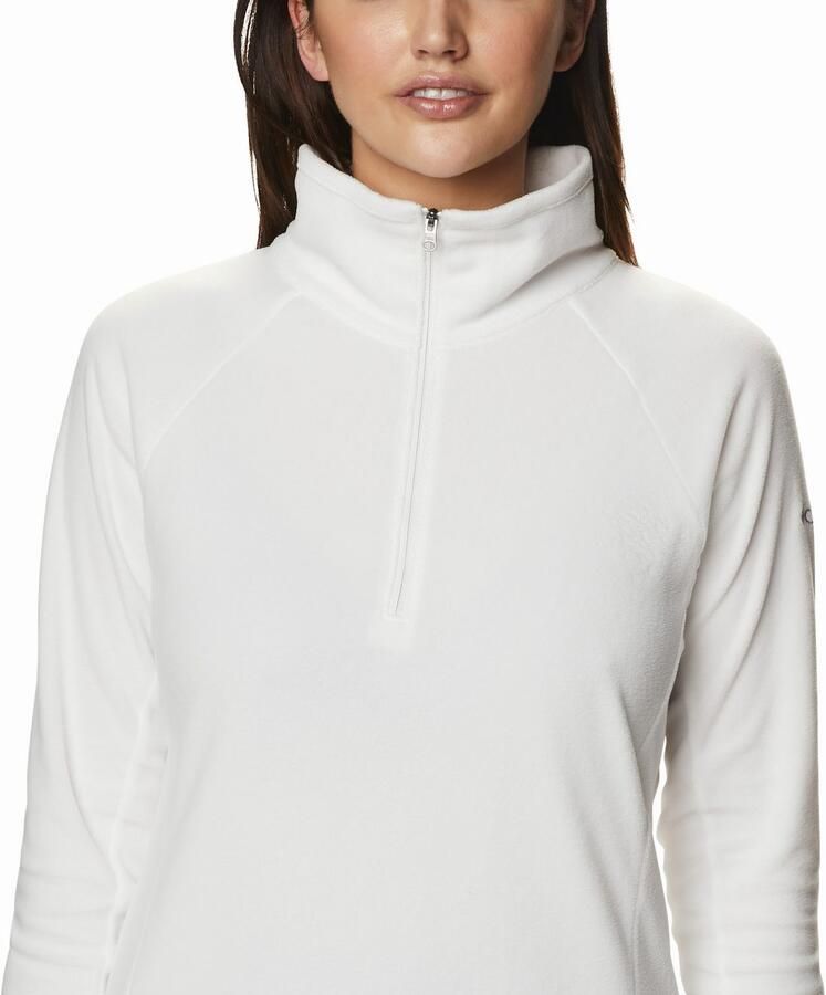 Columbia Glacial Polar Fleece 1 4 Zip Top Dames White- Dames White