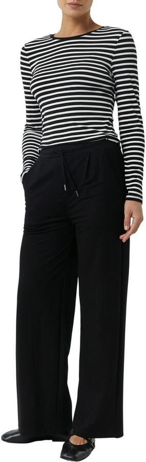 Comma casual identity Shirt met lange mouwen gestreept figuuraccentuerend casual ronde hals - Foto 3