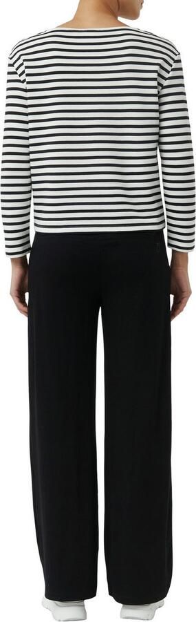 Comma casual identity Sweatshirt Tijdloos design met moderne boothals gestreept casual comfortabel boothals met modal - Foto 5