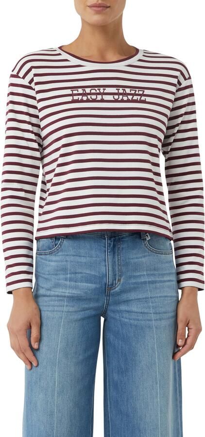 Comma casual identity Sweatshirt valt over de taille - Foto 4