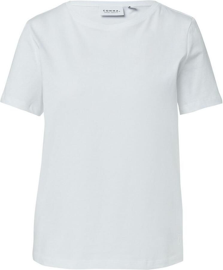 Comma casual identity T-shirt met ronde hals regular fit