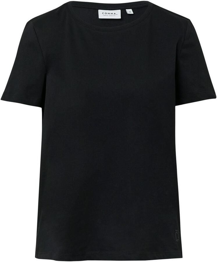Comma casual identity T-shirt met ronde hals regular fit